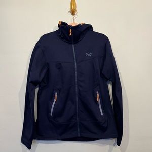 Arc'Teryx Jacket with hood, fleece lined hoodie